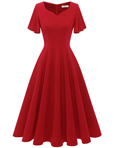 Vintage Tea Length Dresses for Wedding Guest and Prom