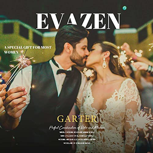 Elegant White Lace Bridal Garter Set with Rhinestones