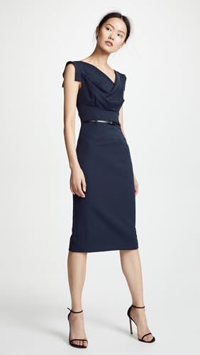 Eclipse Black Halo Women's Jackie O Belted Dress
