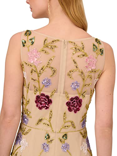 Adrianna Papell Beaded Ankle Length Wedding Dress