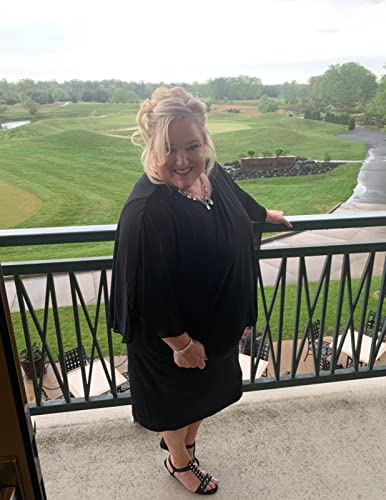 Vintage black chiffon sheath dress with cape neckline