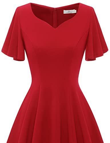 Vintage Tea Length Dresses for Wedding Guest and Prom