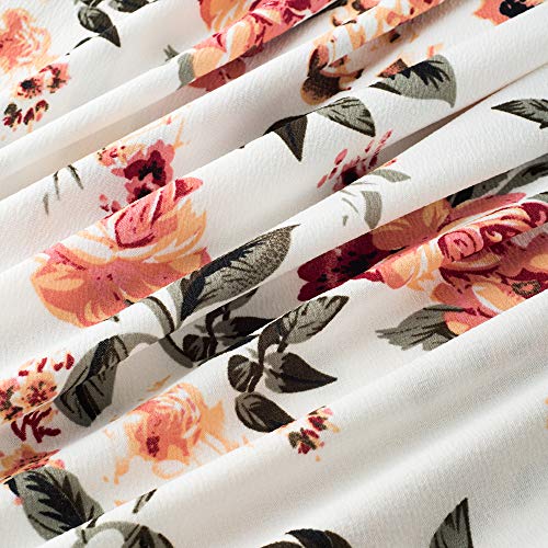 HOMEYEE Women's Floral Embroidered Sleeveless A-Line Wedding Dress