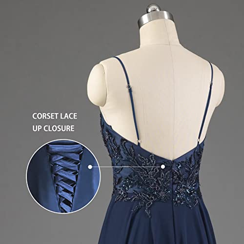 White Chiffon Lace Bridesmaid Gown Size 10 A-line