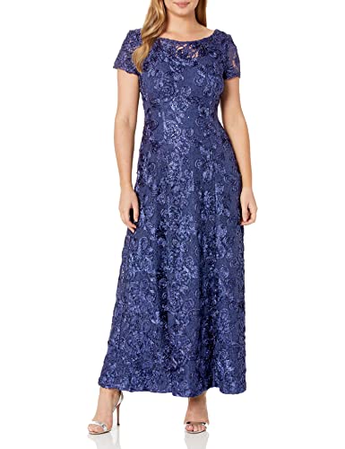 Violet Lace Cap Sleeve Gown for Women's Wedding