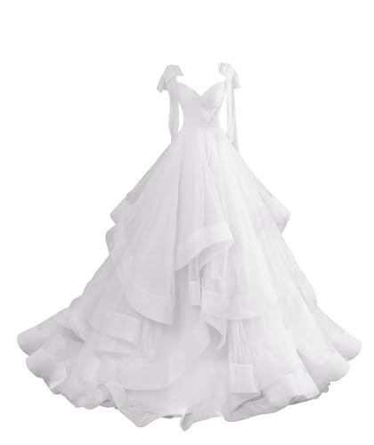 White Gothic Spaghetti Strap Ball Gown for Teens