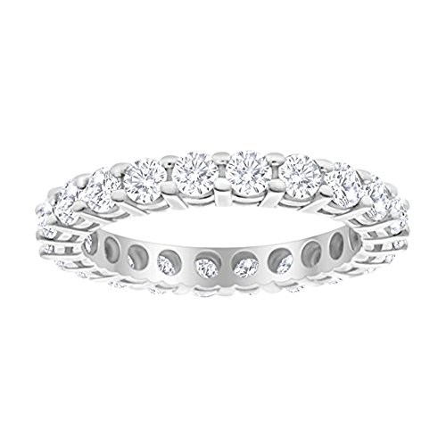 White Gold Diamond Eternity Band - 2 Carat