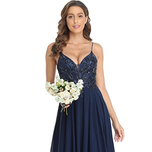 White Chiffon Lace Bridesmaid Gown Size 10 A-line