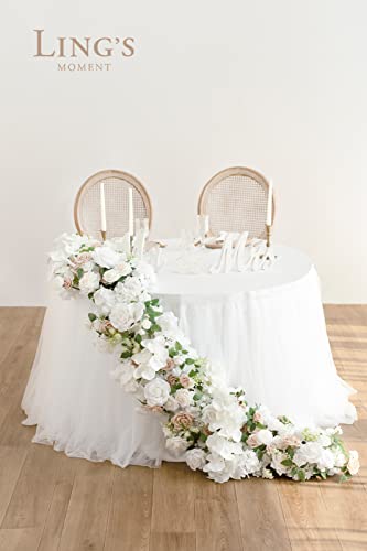 Ling's Moment White & Sage Wedding Floral Swags