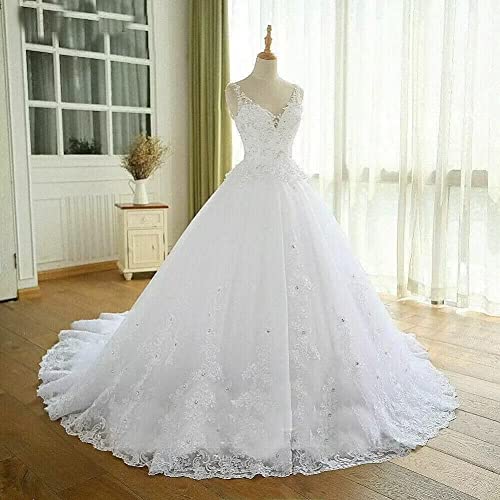 2024 Beaded Corset Lace Up Ball Gown Wedding Dress