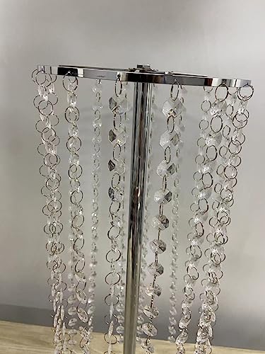 Set of 10 23.6" Tall Flower Chandeliers for Weddings