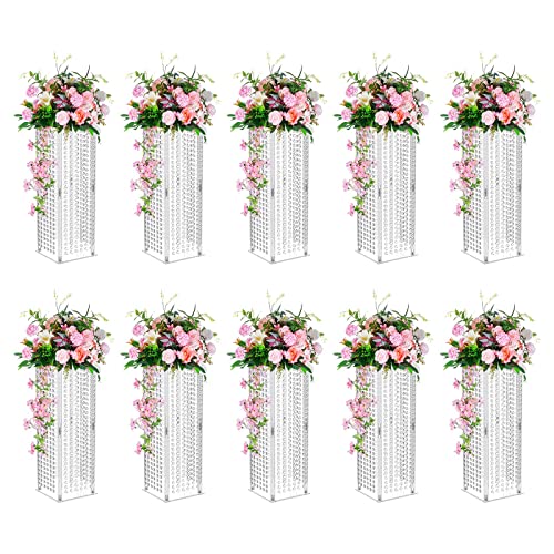 Elegant Bulk Wedding Centerpiece Stands - Set of 10