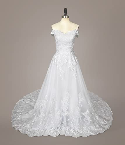 2024 Ball Gowns Lace White Wedding Dress for Bride