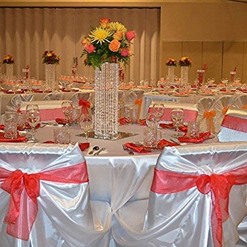 Wedding Flower Chandelier Stand Set with Acrylic Beads