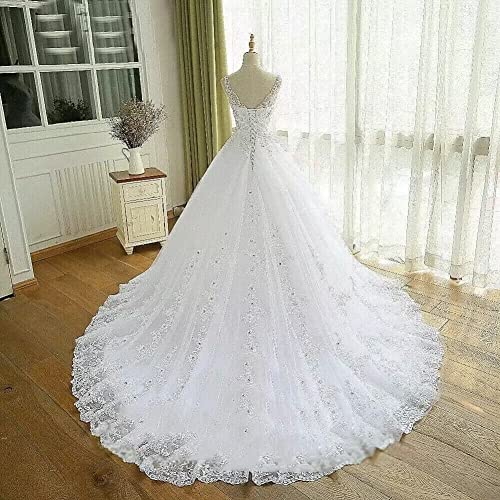 2024 Beaded Corset Lace Up Ball Gown Wedding Dress
