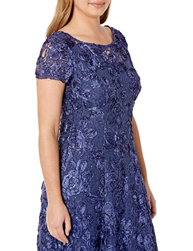 Violet Lace Cap Sleeve Gown for Women's Wedding