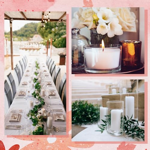 Clear Glass Cylinder Vases for Wedding Centerpieces