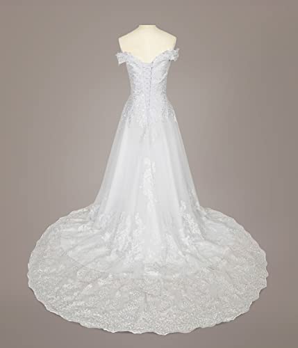2024 Ball Gowns Lace White Wedding Dress for Bride