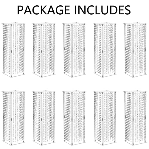 Elegant Bulk Wedding Centerpiece Stands - Set of 10