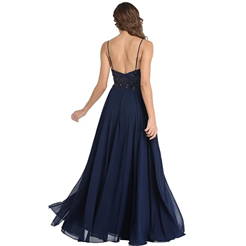 White Chiffon Lace Bridesmaid Gown Size 10 A-line