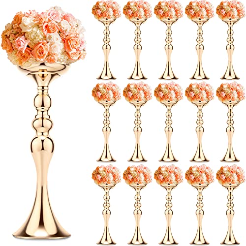 Gold Metal Flower Arrangements Stand for Wedding Centerpieces