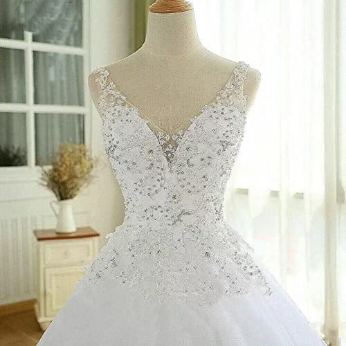 2024 Beaded Corset Lace Up Ball Gown Wedding Dress