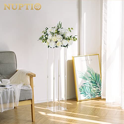 White Rose Flower Ball Arrangement Bouquet - 10 Pcs