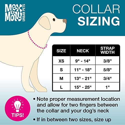 Max & Molly Soft Padded Neoprene Dog Collar w/Smart ID Gotcha! QR Pet Safety Tag, Durable, Waterproof, Anti-Stink, Machine Washable Collar for Dogs, Mosaic, L