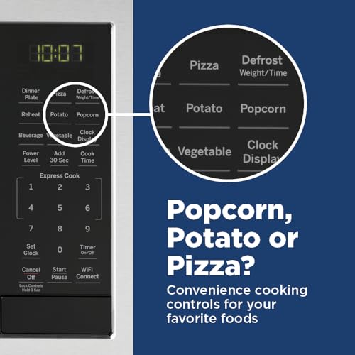 GE Smart Countertop Microwave Oven with Wifi Connectivity