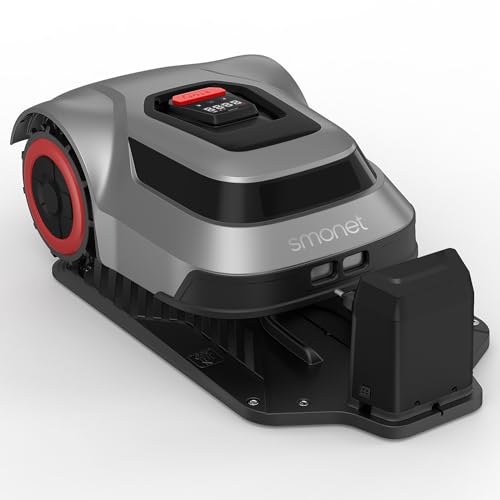 SMONET Robot Lawn Mower Robotic: Automatic Robot Lawn Mower with Smart APP Control, Automatic Charging, Path Planning, Collision Avoidance, Breakpoint Detection - Covers up to 1/4 Acre (10890 sq ft)