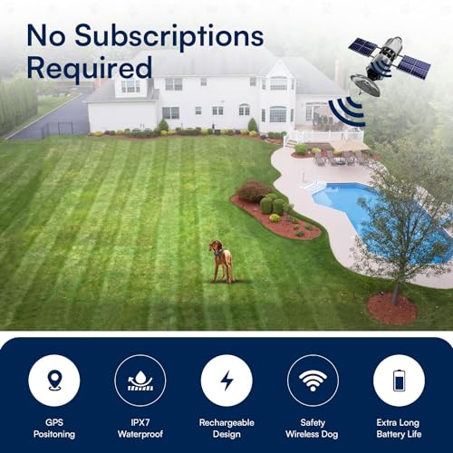 My Pet Command, 2 in 1 Wireless GPS Dog Shock Collar Fence/Dog Training Collar, No subscriptions, 4-Sided or Circular Fences, Smartphone APP, Utilizing Google Maps, Safe Reliable GPS Fence Position