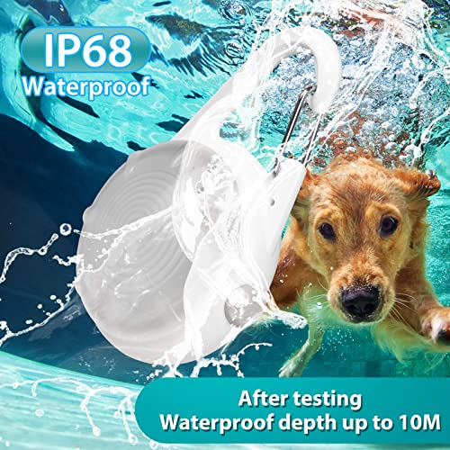 Dog Collar Light-4 Modes Rechargeable Dog Lights for Night Walking, IP68 Waterproof Dog Light Clip On, Small and Light Dog Walking Light Suitable for All Dogs, Dog Safety Light for Night Walking