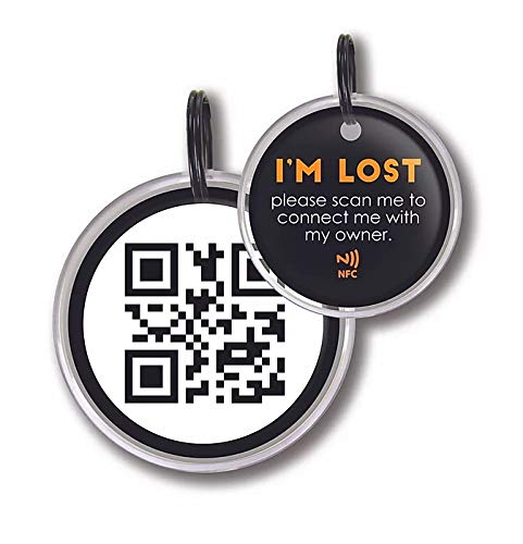 Spotted! Pro Smart Pet Tag - Cat and Dog Tag, Lost Pet Alerts, Pet Finder, Outdoor Virtual Pet Leash, Walk Tracker, Free App, Waterproof, No Monthly Fees (Medium to Large Size Dogs)