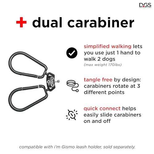 Dog Gone Smart I'm Gismo - Connectable Dual Leash Holder/Carabiner