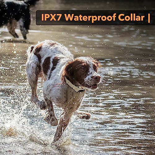 PATPET Shock Collar with APP Control - 1/2 Mile Range Bluetooth-Enabled Waterproof Dog Training Collar with Remote, 2-in-1 Shock Collar for Large Medium Dogs(15-140lbs)