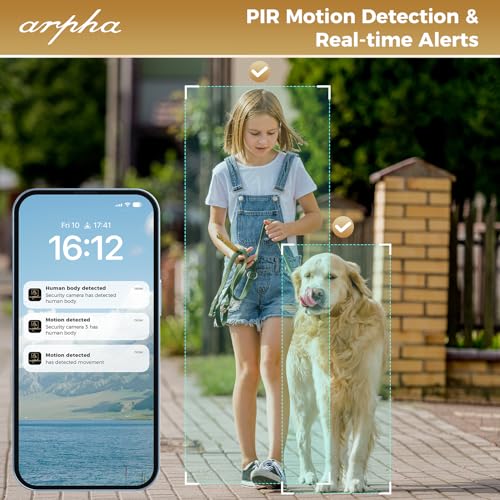 ARPHA Smart Door Lock with Video Camera - 6 in 1 Camera+Doorbell+Fingerprint Keyless Entry Door Lock, Wi-Fi Smart Locks for Front Door with 32GB SD Card, Electronic Digital Door Lock with Keypad