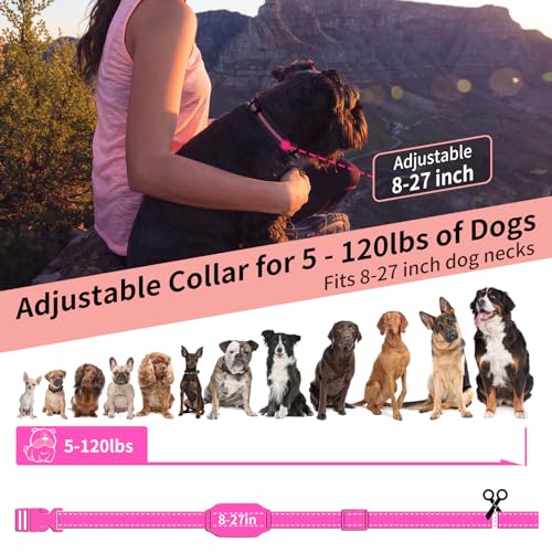 PaiPaitek Dog Shock Collar with Smart Training Leash, 1600ft Waterproof Electric Collar with 3 Training Options for Dogs Automatic Stop Pull and Remote Recall