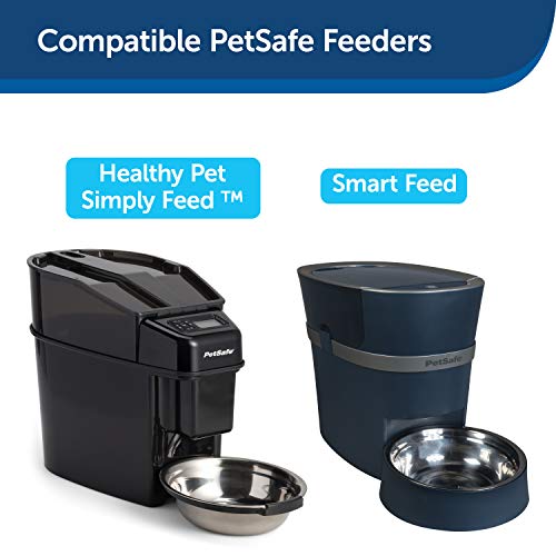 PetSafe 2-Pet Meal Splitter with Bowl - Designed for PetSafe Smart Feed and Healthy Pet Simply Feed Automatic Cat Feeder - No-Mess Food Dispensing - includes Privacy Panel