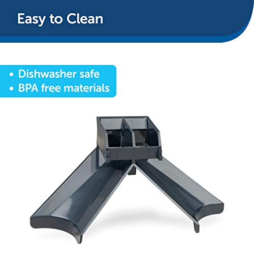 PetSafe 2-Pet Meal Splitter with Bowl - Designed for PetSafe Smart Feed and Healthy Pet Simply Feed Automatic Cat Feeder - No-Mess Food Dispensing - includes Privacy Panel