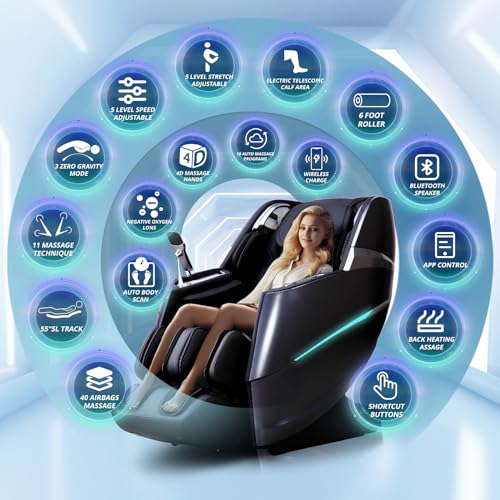 HealthRelife Full Body Zero Gravity Shiatsu Massage Chair
