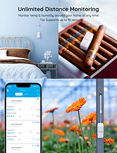 Govee Smart WiFi Hygrometer Thermometer Sensor 3-Pack