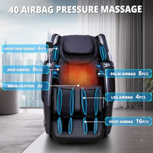 HealthRelife Full Body Zero Gravity Shiatsu Massage Chair