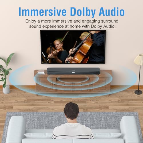 MAGNEMA Dolby Sound Bar with Built-in Subwoofers