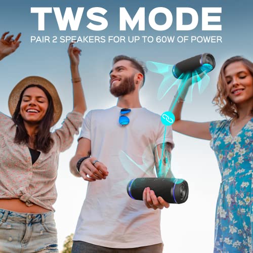 TREBLAB HD77 Bluetooth Speaker - 30W, Waterproof, Portable