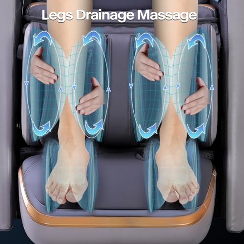 iRest 2023 4D Massage Chair Recliner with Zero Gravity & AI Voice Control