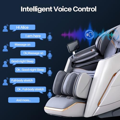 iRest 2023 4D Massage Chair Recliner with Zero Gravity & AI Voice Control