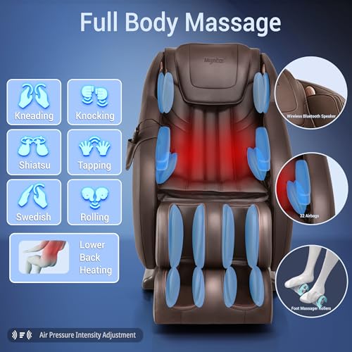 MYNTA 3D SL Track Massage Chair Recliner with Smart Features