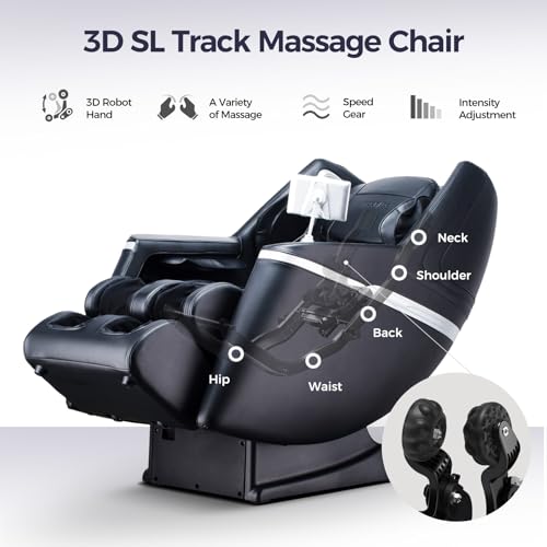 2024 3D SL Track Shiatsu Massage Chair with APP Control