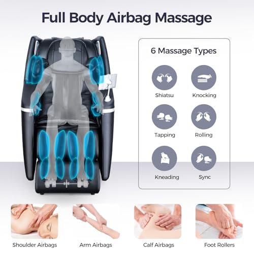 2024 3D SL Track Shiatsu Massage Chair with APP Control