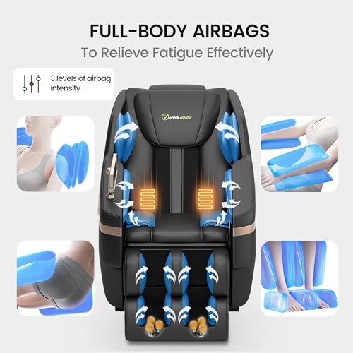 Real Relax 2024 Massage Chair with Airbags & Bluetooth